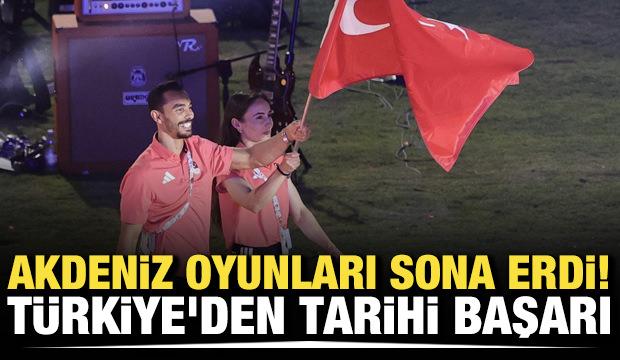 Akdeniz Oyunları sona erdi! T&uuml;rkiye'den tarihi başarı