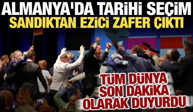 Almanya'da tarihi gece! D&uuml;nya bu se&ccedil;im konuşuyor: Rekor oyla AfD kazandı