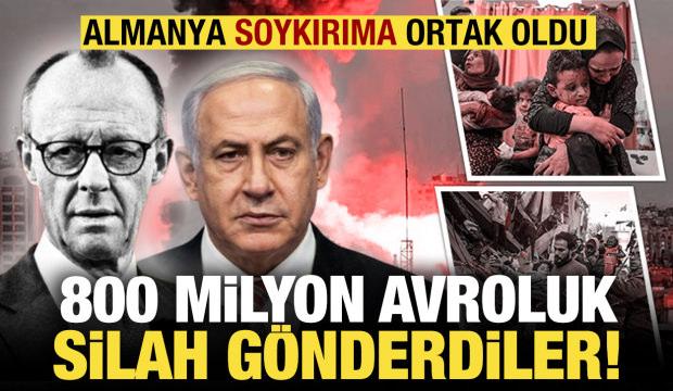 Almanya'dan onay &ccedil;ıktı: İsrail'e 800 milyon avroluk silah g&ouml;nderdiler!