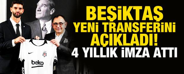 Beşiktaş yeni transferini duyurdu! 4 yıllık imza attı