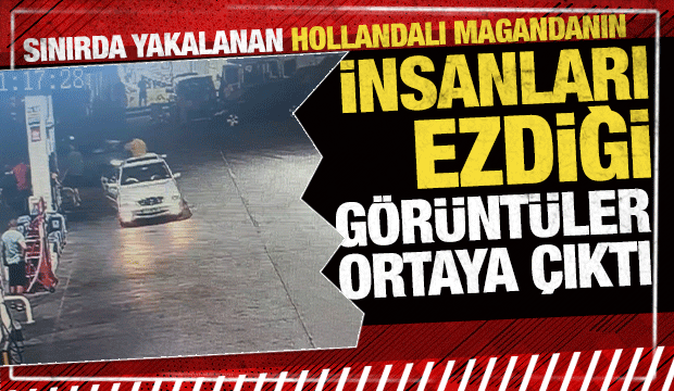 Edirne'deki feci anların g&ouml;r&uuml;nt&uuml;s&uuml; ortaya &ccedil;ıktı: İki kişiyi b&ouml;yle ezip ka&ccedil;mış!