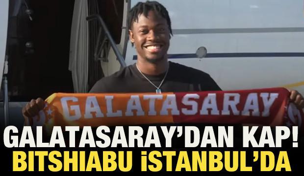 Galatasaray yeni transferini a&ccedil;ıkladı! El Chadaille Bitshiabu İstanbul'a geldi