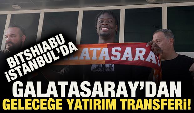 Galatasaray yeni transferini a&ccedil;ıkladı! El Chadaille Bitshiabu İstanbul'a geldi