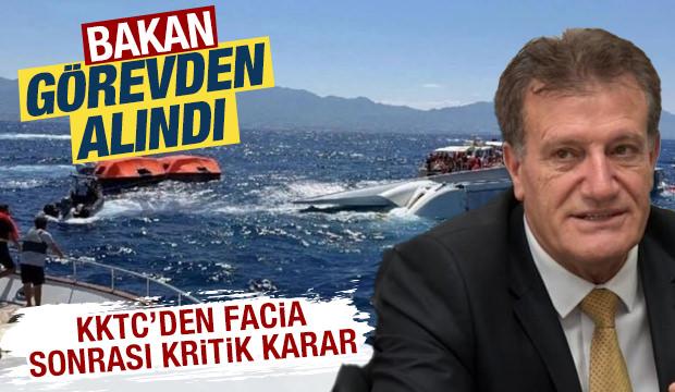 Gemi faciası sonrası kritik karar: KKTC Ulaştırma Bakanı Erhan Arıklı g&ouml;revden alındı