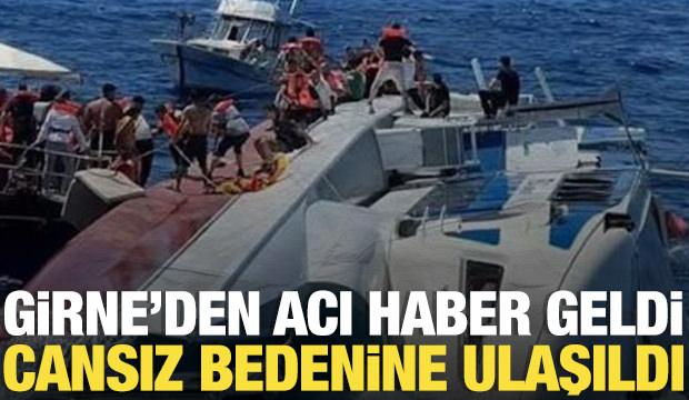 Girne a&ccedil;ıklarında batan gemiye y&ouml;nelik arama kurtarma &ccedil;alışmalarında 6'ncı naaşa ulaşıldı