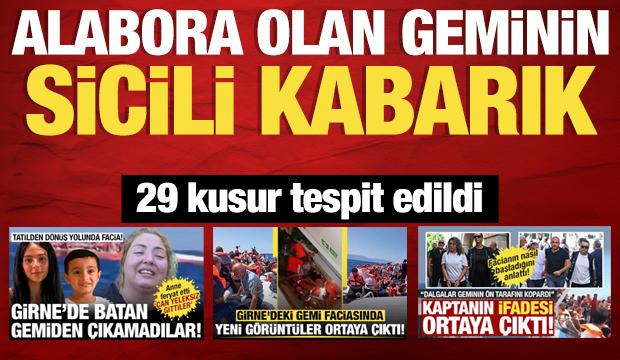 Girne&rsquo;de alabora olan gemiden skandal iddia: 2003&rsquo;te de su aldı! 29 g&ouml;zlem tespit edildi