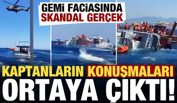 Girne'deki gemi faciasında skandal ger&ccedil;ek! İki kaptanın konuşması ortaya &ccedil;ıktı...