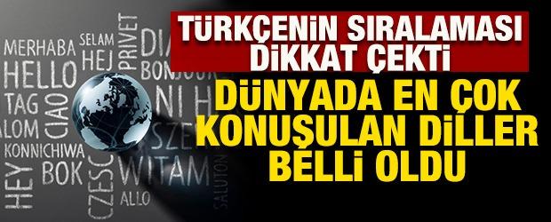 D&uuml;nyada en &ccedil;ok konuşulan diller belli oldu!