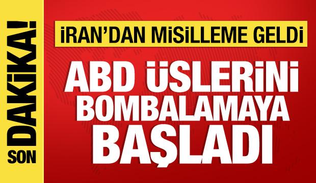 Son Dakika: İran, ABD &uuml;slerini bombalamaya başladı