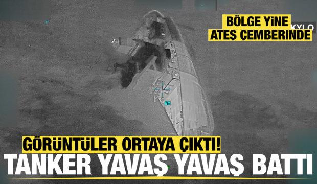 İran petrol tankerleri hedefte! Saldırı sonrası g&ouml;r&uuml;nt&uuml;ler ortaya &ccedil;ıktı