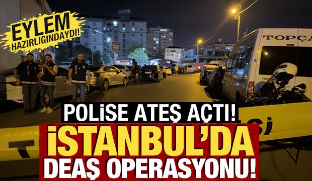 İstanbul'da DEAŞ operasyonu! Ş&uuml;pheli polise ateş a&ccedil;tı