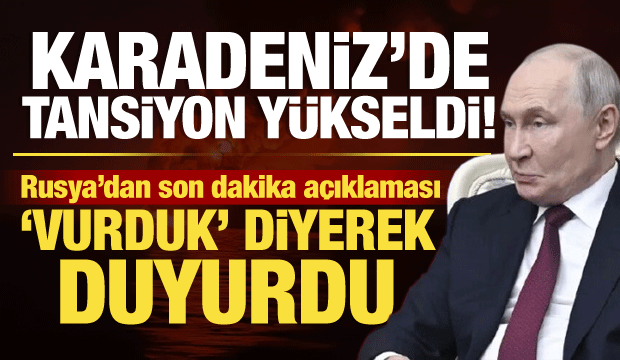 Karadeniz&rsquo;de tansiyon y&uuml;kseldi! Rusya askeri y&uuml;k taşıyan gemiyi vurdu