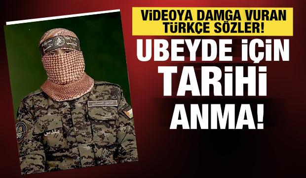 Kassam Tugayları Ebu Ubeyde i&ccedil;in T&uuml;rk&ccedil;e anma videosu yayımladı
