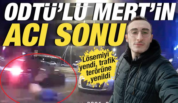 L&ouml;semiyi yenen Mert'i hayattan koparan feci kaza kamerada