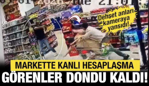 Markette kızılca kıyamet koptu, ortalık savaş alanına d&ouml;nd&uuml;