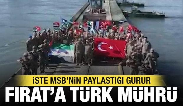 Mehmet&ccedil;ik Fırat'ın iki yakasını katlanabilir k&ouml;pr&uuml;yle birleştirdi