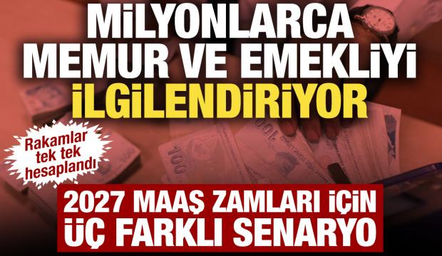 Milyonların g&ouml;z&uuml; ağustos enflasyonunda: 2027 maaş zamları i&ccedil;in &uuml;&ccedil; farklı senaryo