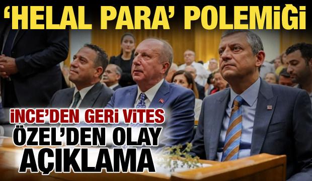 Muharrem İnce&rsquo;den &ldquo;helal para&rdquo; s&ouml;zlerine a&ccedil;ıklama! &Ouml;zg&uuml;r &Ouml;zel'den yanıt geldi