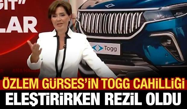 &Ouml;zlem G&uuml;rses'ten canlı yayında b&uuml;y&uuml;k gaf! TOGG'un mazotla &ccedil;alıştığını sandı