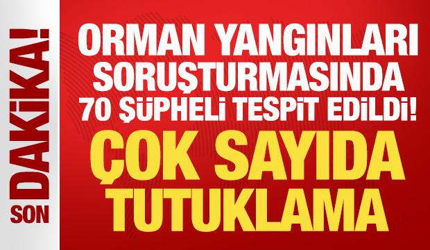 Orman yangınları soruşturmasında 70 ş&uuml;pheli tespit edildi! &Ccedil;ok sayıda tutuklama