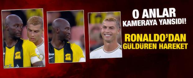 Ronaldo kopya &ccedil;ekerken kameralara yakalandı o anlar viral oldu