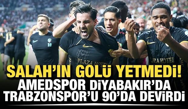 Salah'ın gol&uuml; yetmedi! Amedspor, Trabzonspor'u 90'da devirdi