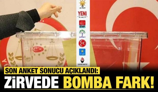 Son anket sonucu a&ccedil;ıklandı: Zirvede bomba fark