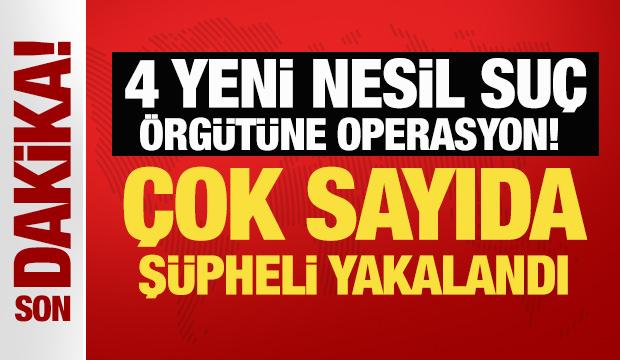 Son Dakika... 4 yeni nesil su&ccedil; &ouml;rg&uuml;t&uuml;ne operasyon: 32 kişi yakalandı