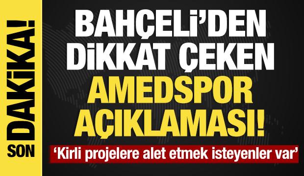Son dakika... Bah&ccedil;eli'den dikkat &ccedil;eken Amedspor a&ccedil;ıklaması