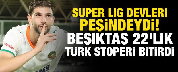 S&uuml;per Lig devleri peşindeydi! Beşiktaş 22'lik T&uuml;rk stoperi bitirdi