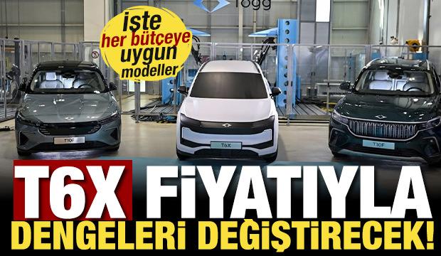 Togg T6X fiyatıyla dengeleri değiştirecek! İşte her b&uuml;t&ccedil;eye uygun Togg modelleri