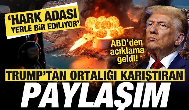 Trump'tan ortalığı karıştıran paylaşım: Hark Adası yerle bir ediliyor! ABD'den a&ccedil;ıklama