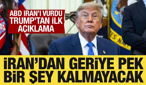 Trump'tan son dakika a&ccedil;ıklaması: ABD, İran'ı vurmaya başladı