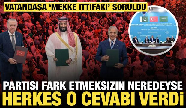 Vatandaşa Mekke İttifakı soruldu: Partisi fark etmeksizin neredeyse herkes o cevabı verdi