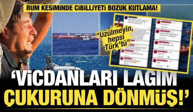Vicdanları lağım &ccedil;ukuruna d&ouml;nm&uuml;ş: Rum kesiminde cibilliyeti bozuk kutlama! 