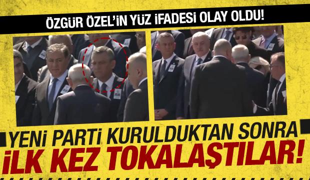 Yeni Parti'nin kuruluşunun ardından ilk temas! Kılı&ccedil;daroğlu ve &Ouml;zg&uuml;r &Ouml;zel tokalaştı