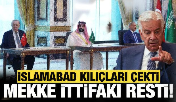 Husi misillemesine İslam ittifakından tokat gibi cevap... İslamabad kılı&ccedil;ları &ccedil;ekti