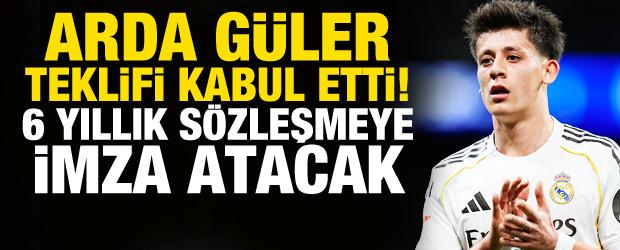 Arda G&uuml;ler teklifi kabul etti! 6 yıllık s&ouml;zleşmeye imza atacak