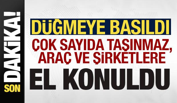 Bakan G&uuml;rlek duyurdu! D&uuml;ğmeye basıldı! &Ccedil;ok sayıda taşınmaz ara&ccedil; ve şirketlere el konuldu