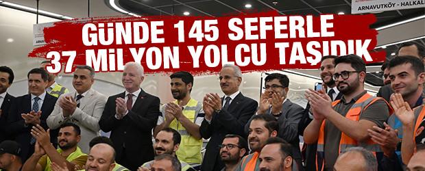 Bakan Uraloğlu ulaşımda peş peşe rekorlar kırıyoruz: 37 milyon yolcu taşıdık! 