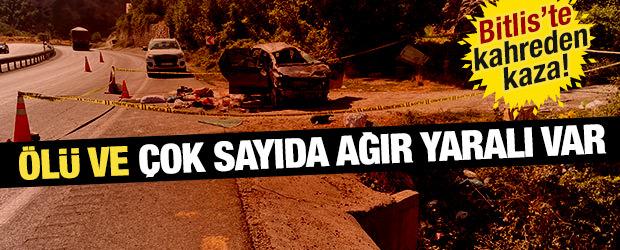 Bitlis'te feci kaza! 10 yaşındaki &ccedil;ocuk &ouml;ld&uuml;, 3 kişi ağır yaralandı 