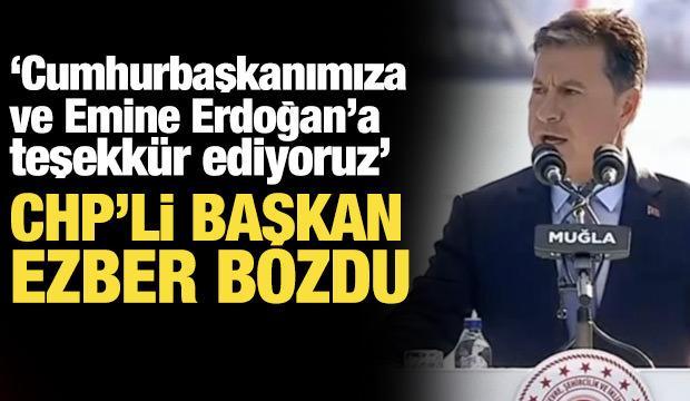 CHP'li Başkan ezber bozdu: Cumhurbaşkanımıza ve Emine Erdoğan'a teşekk&uuml;r ediyoruz