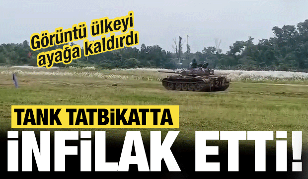 &Ccedil;in yapımı tank havaya u&ccedil;tu! 