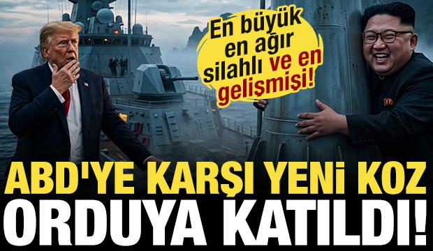 En b&uuml;y&uuml;k, en ağır silahlı ve en gelişmişi! Kuzey Kore'nin dev savaş gemisi filoya katıldı!