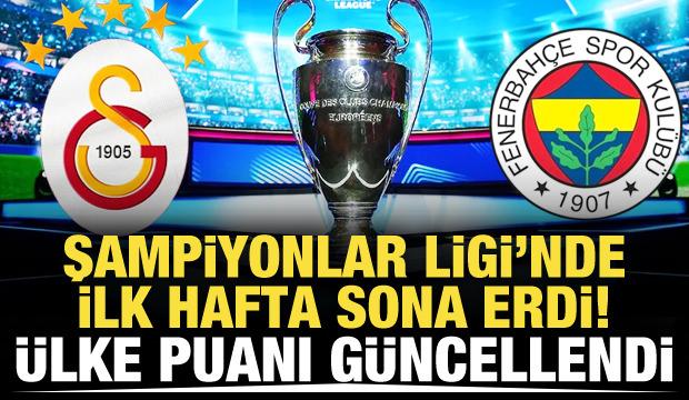 Fenerbah&ccedil;e 1 puanı kaptı! &Uuml;lke puanı jet hızıyla g&uuml;ncellendi