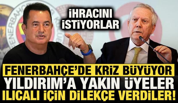 Fenerbah&ccedil;e'de kriz b&uuml;y&uuml;d&uuml;! Aziz Yıldırım'a yakın &uuml;yeler Acun Ilıcalı i&ccedil;in dilek&ccedil;e verdiler