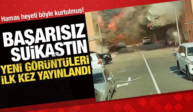 İsrail'in Katar'da Hamas heyetine d&uuml;zenlediği saldırının yeni g&ouml;r&uuml;nt&uuml;leri ortaya &ccedil;ıktı!