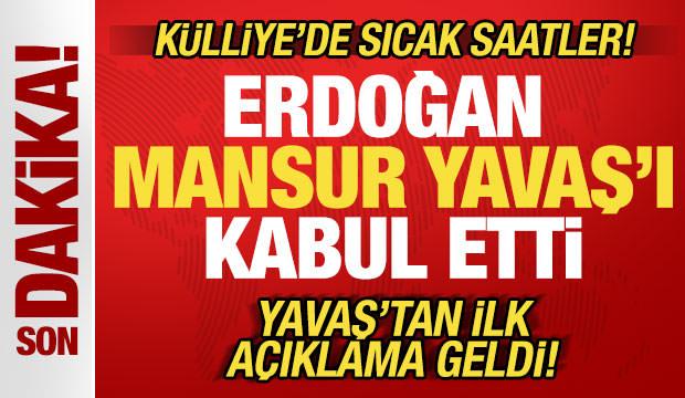 K&uuml;lliye'de sıcak saatler: Erdoğan, Mansur Yavaş'ı kabul etti! Yavaş'tan s&uuml;rpriz a&ccedil;ıklama