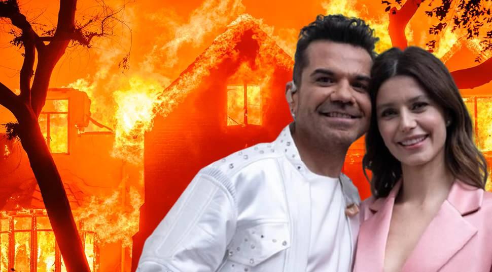 Los Angeles'taki yangın sonrası evleri k&uuml;le d&ouml;nm&uuml;şt&uuml;! Beren Saat ve Kenan Doğulu'dan ev kararı!