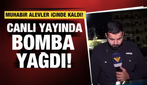 Muhabir canlı yayında bombalı saldırıya uğradı